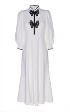 Andrew Gn Embroidered Crepe Dress