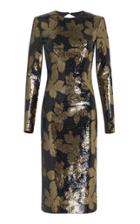 Moda Operandi Rebecca Vallance Lepore Cutout Floral Sequined Midi Dress