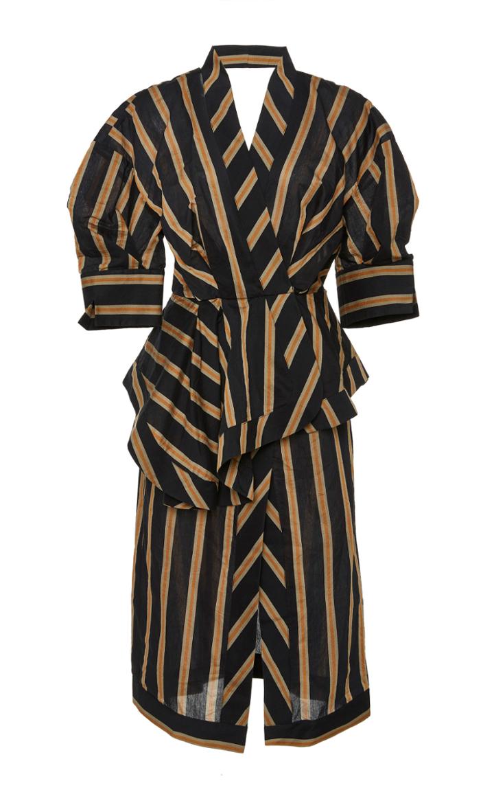 Acler Houston Peplum Wrap Dress
