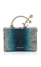 Ming Ray Marion Box Clutch In Python