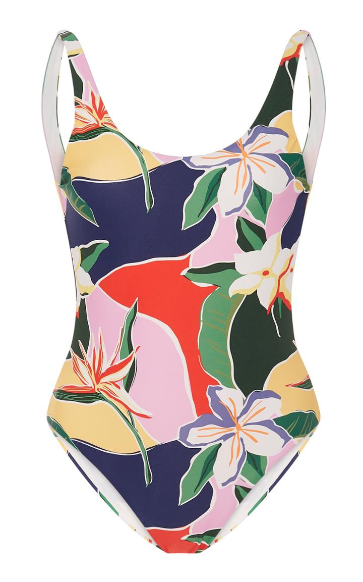 Onia Rachel Floral-print Swimsuit Size: Xs