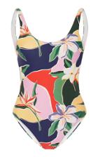 Onia Rachel Floral-print Swimsuit Size: Xs