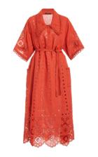Vita Kin Charlotte Broderie Anglaise Linen Midi Dress