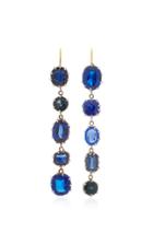 Renee Lewis Antique Spinel And Sapphire Waterfall Earrings