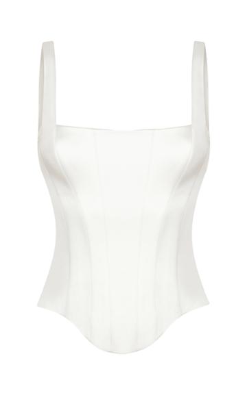 Rasario Satin Corseted Top