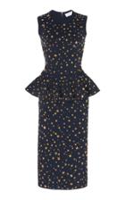 Moda Operandi Michael Kors Collection Embellished Jersey Peplum Dress Size: S