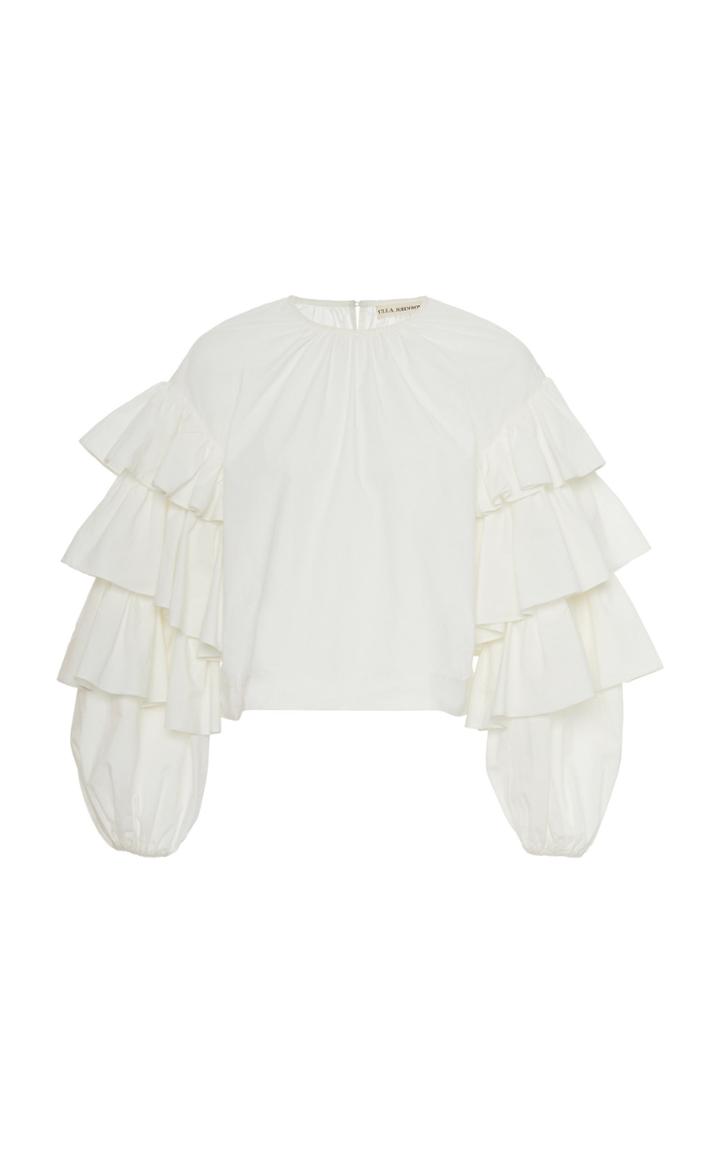 Moda Operandi Ulla Johnson Tulia Cotton Billowing Blouse Size: 0