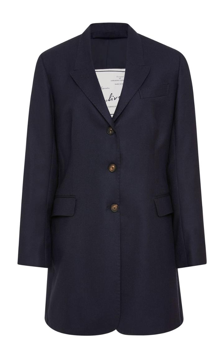 Giuliva Heritage Collection Karen Belted Wool-crepe Blazer