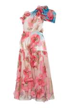 Peter Pilotto 3d One-shoulder Liquid Organza Dress