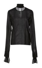 Hellessy Tilda Mock Turtleneck Blouse