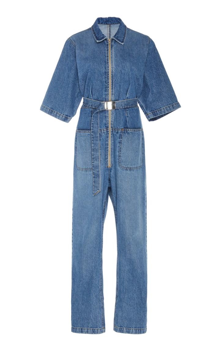 Moda Operandi Rachel Comey Drill Belted Cotton Jumpsuit Size: 00