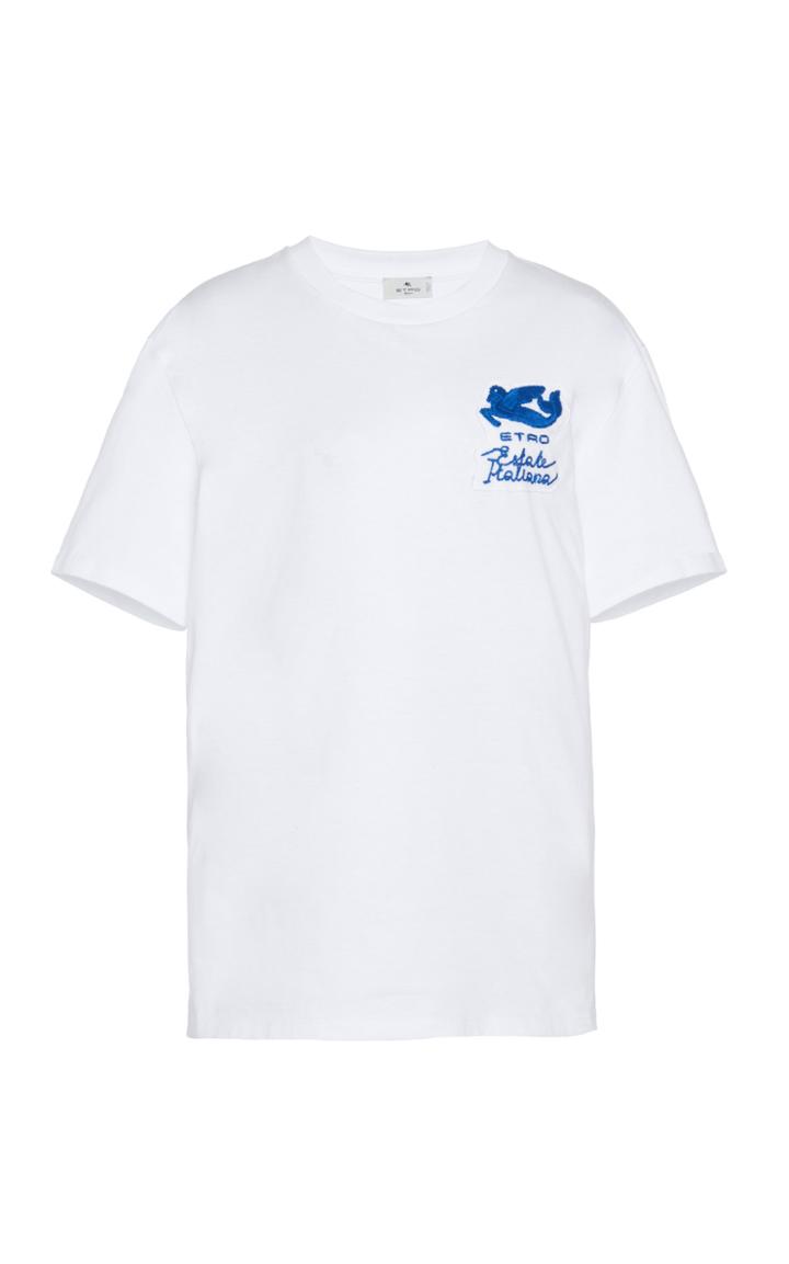 Moda Operandi Etro Embroidered Jersey T-shirt