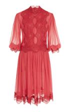 Costarellos Silk Chiffon Airy Dress