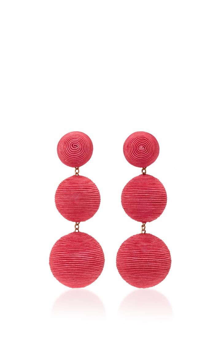 Rebecca De Ravenel Classic Silk Corded Clip Earrings