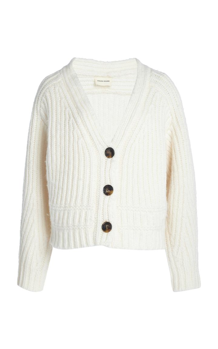 Moda Operandi Loulou Studio Corte Oversized Ribbed Wool-alpaca Cardigan