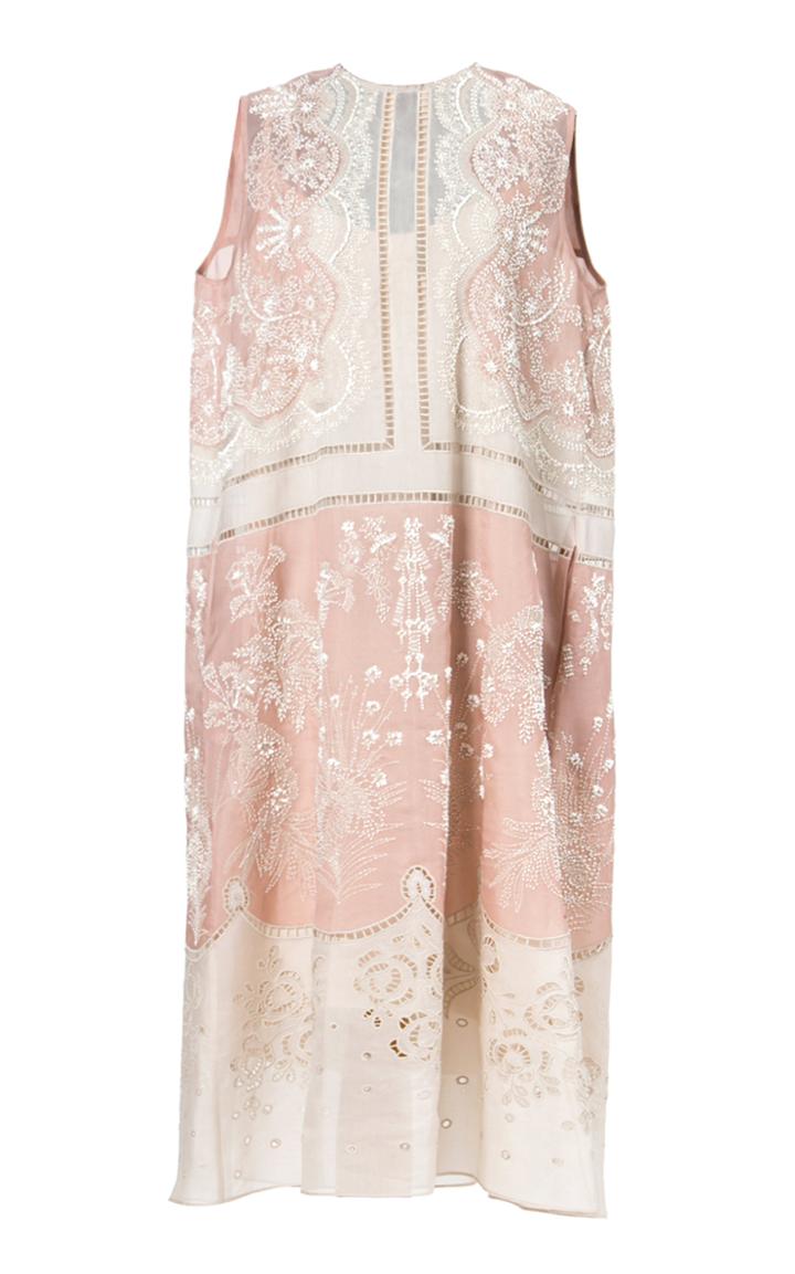 Moda Operandi Biyan Areva Embroidered Silk Dress