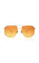 Kaleos Eyehunters Lamotta Hexagon-frame Metal Sunglasses