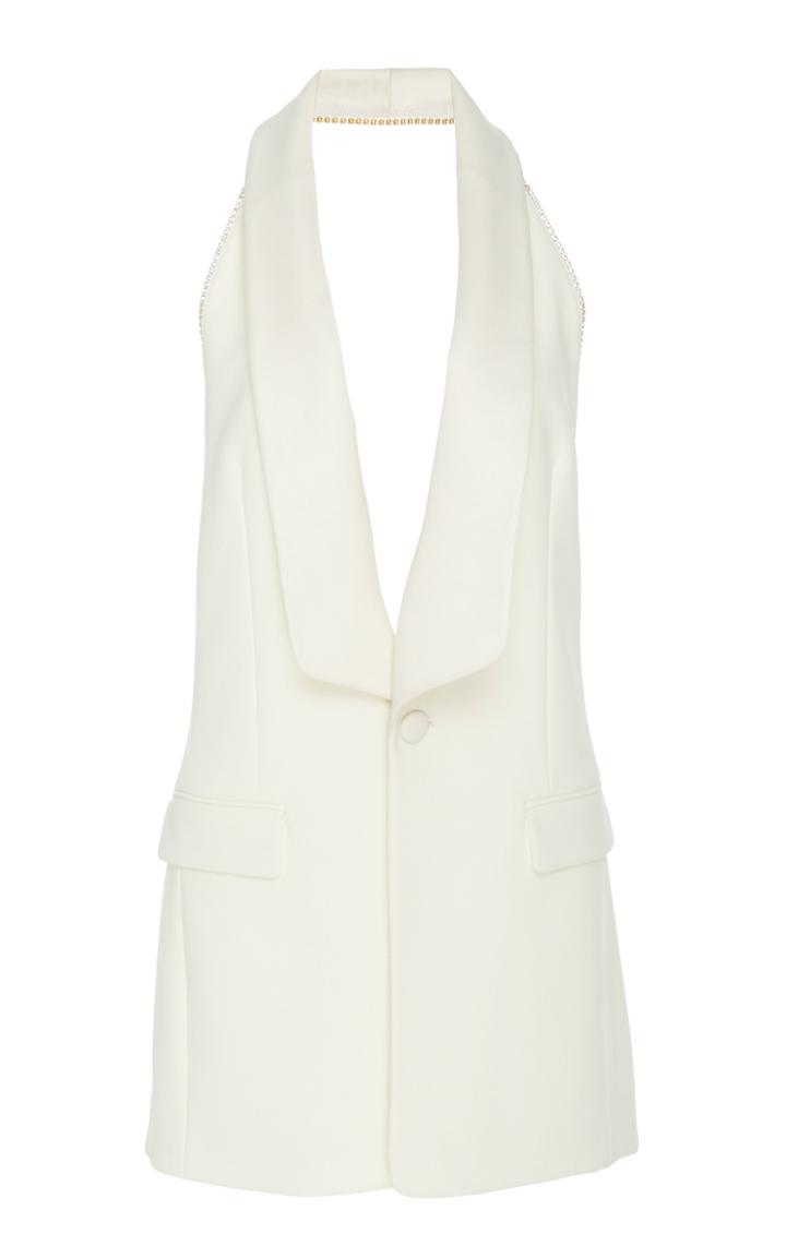Moda Operandi Area Satin Lapel Mini Dress Size: 2