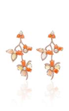 Eden Presley Coral Giving Tree Flower Vine Earrings