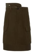 Moda Operandi Helmut Lang Cotton Military Mini Skirt Size: 0