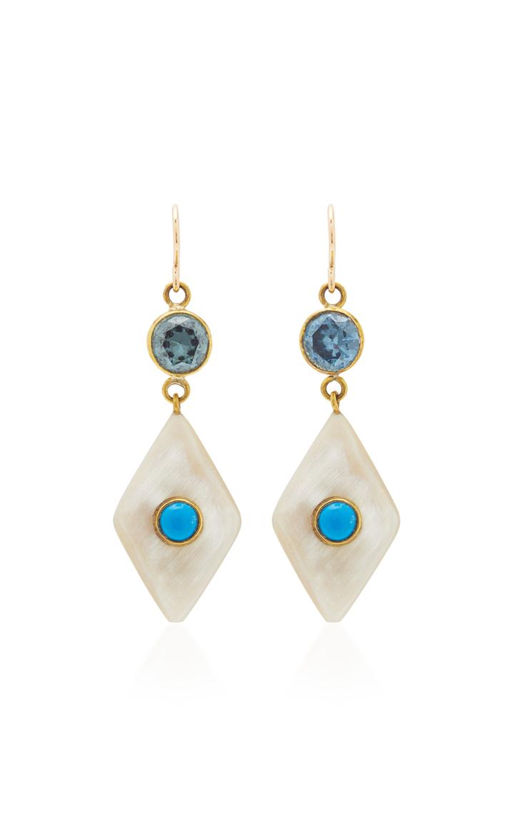 Ashley Pittman Light Horn Ngome Earrings
