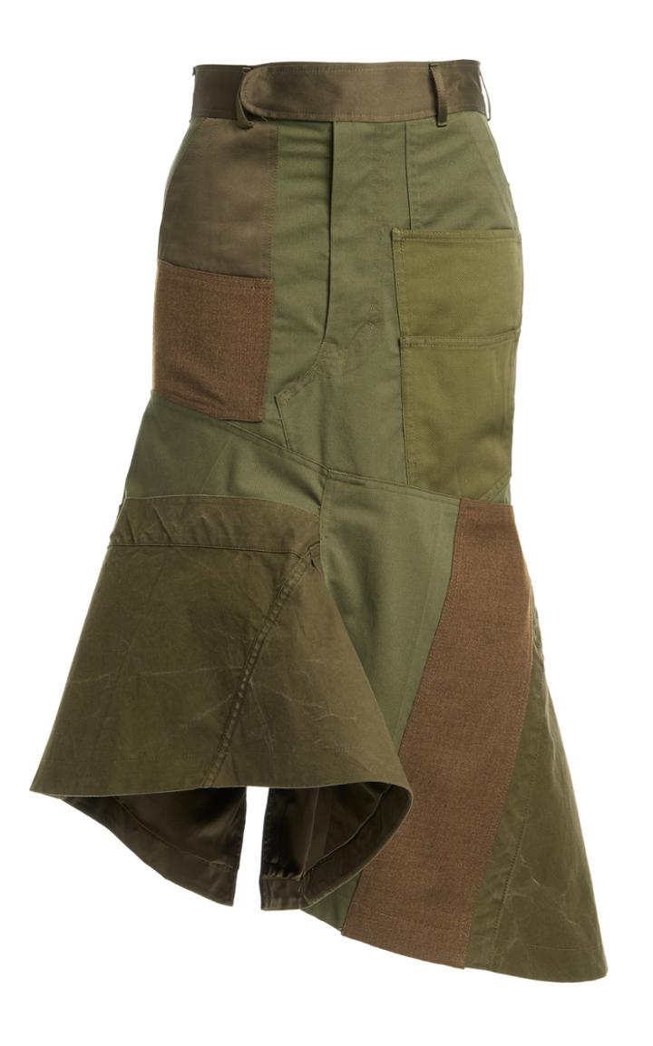 Moda Operandi Tom Ford Patchwork Cotton Skirt