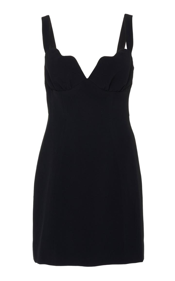 Saloni Halle Stretch-cady Mini Dress