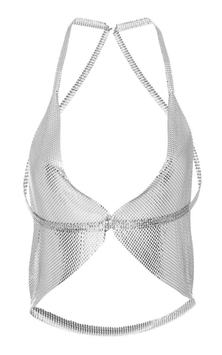 Fannie Schiavoni Mesh Wrap Top