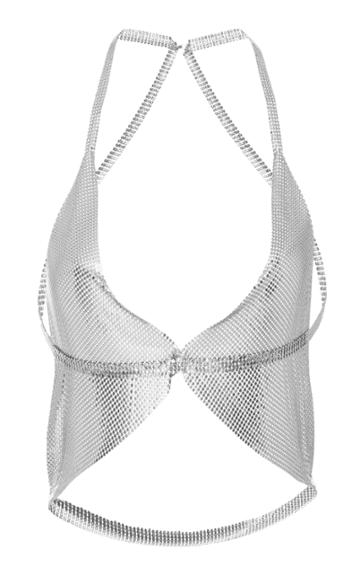 Fannie Schiavoni Mesh Wrap Top