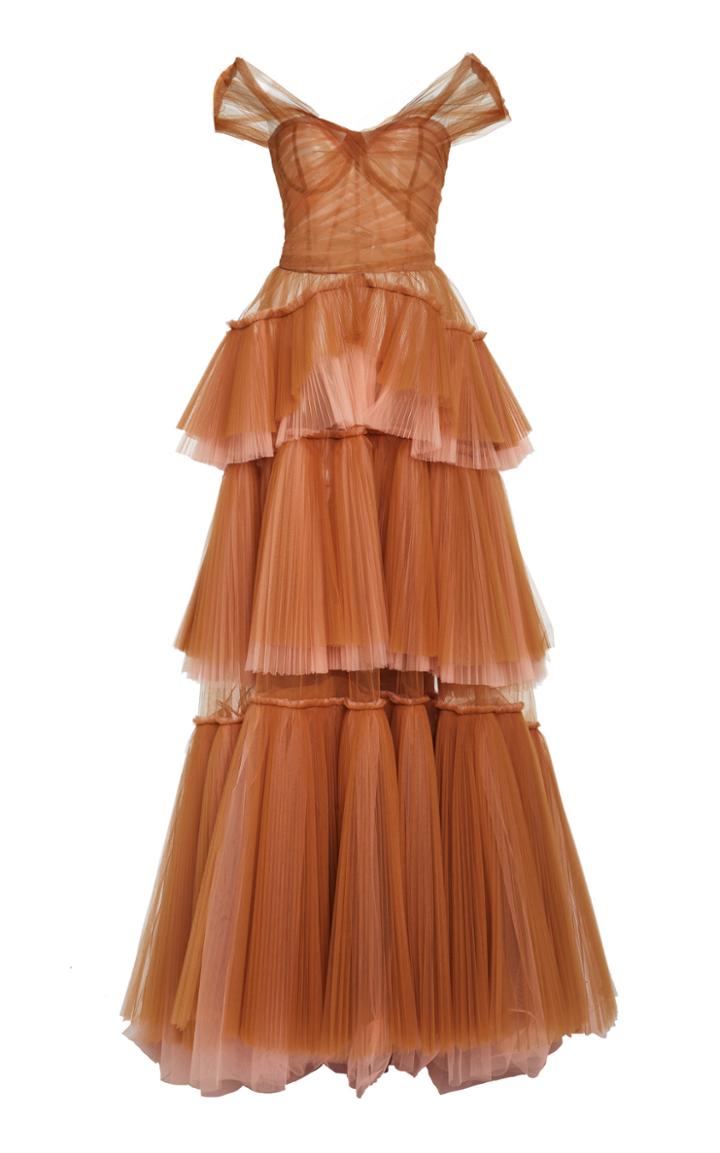 J. Mendel Off The Shoulder Gown