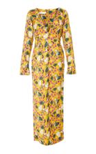 Christine Alcalay V-neck Printed Dress