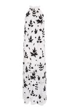 Carolina K Lucia Embellished Crepe Maxi Dress