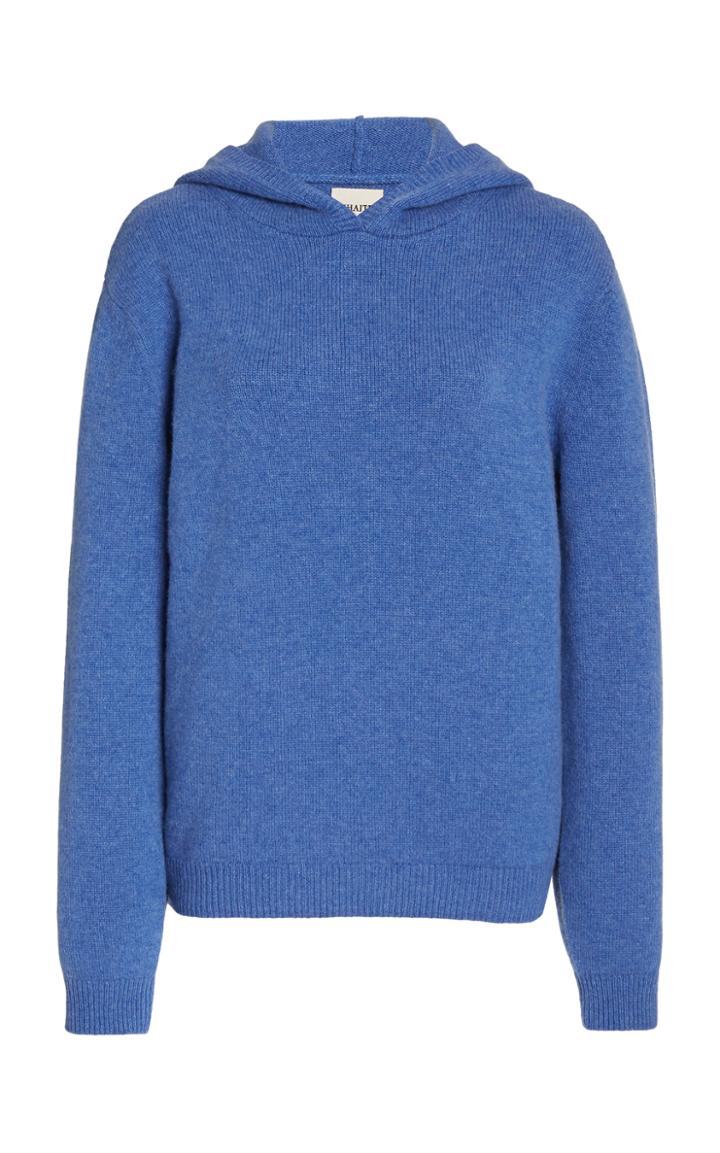 Moda Operandi Khaite Stefka Hooded Cashmere Top