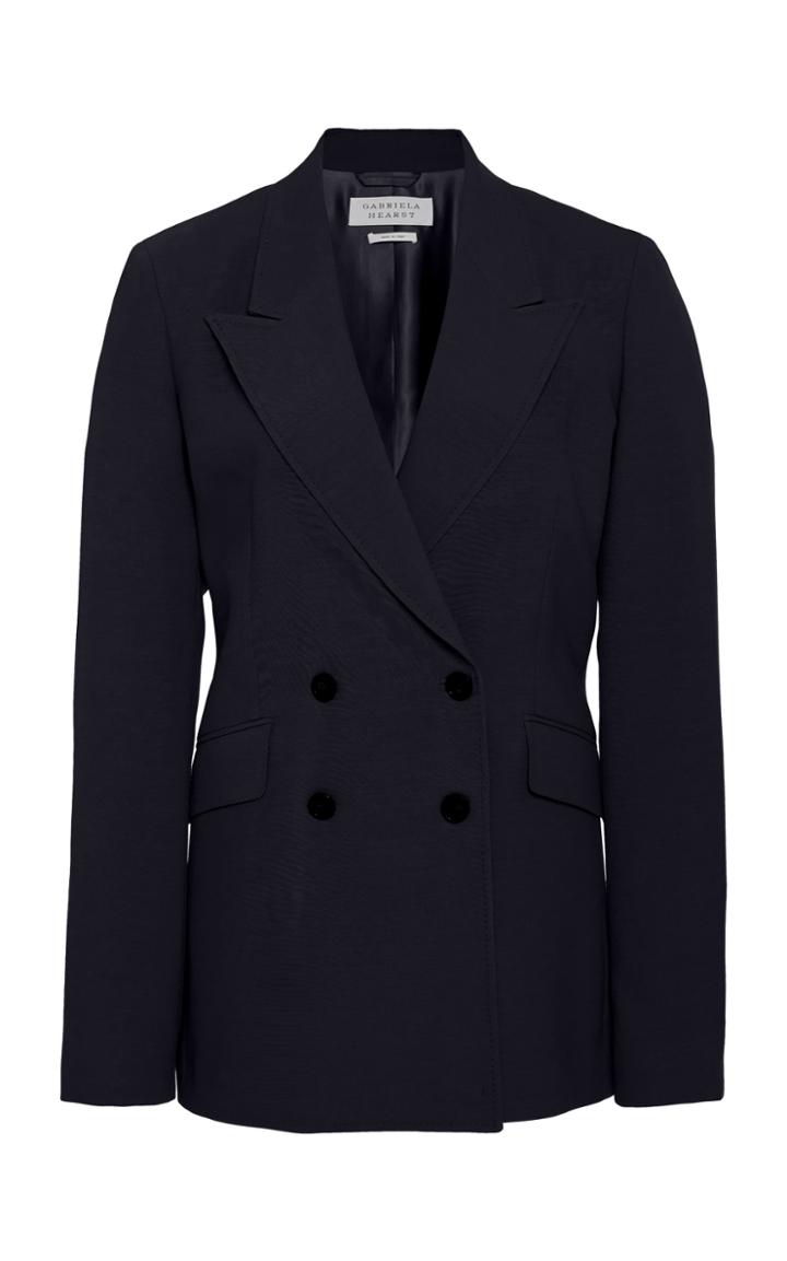 Gabriela Hearst Angela Double Breasted Wool-blend Blazer