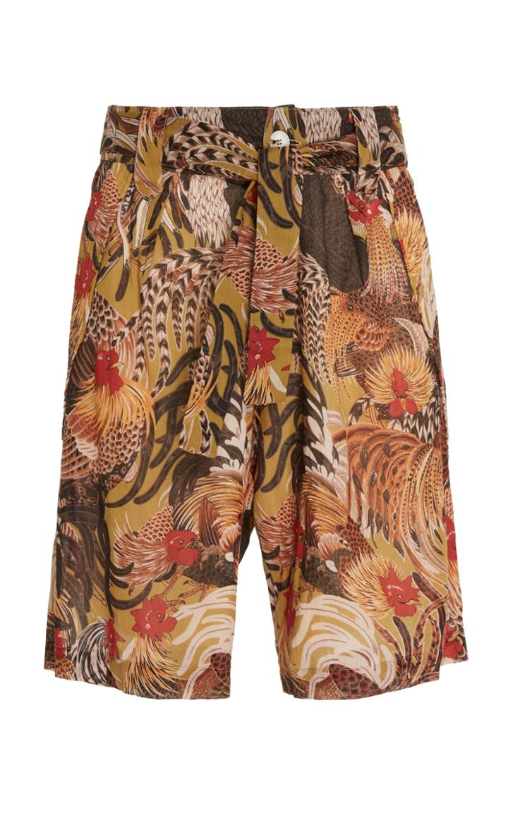 Nanushka Loose Fit Shorts With Belt