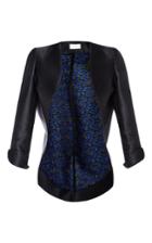Antonio Berardi Bonded Satin Scuba Jacket