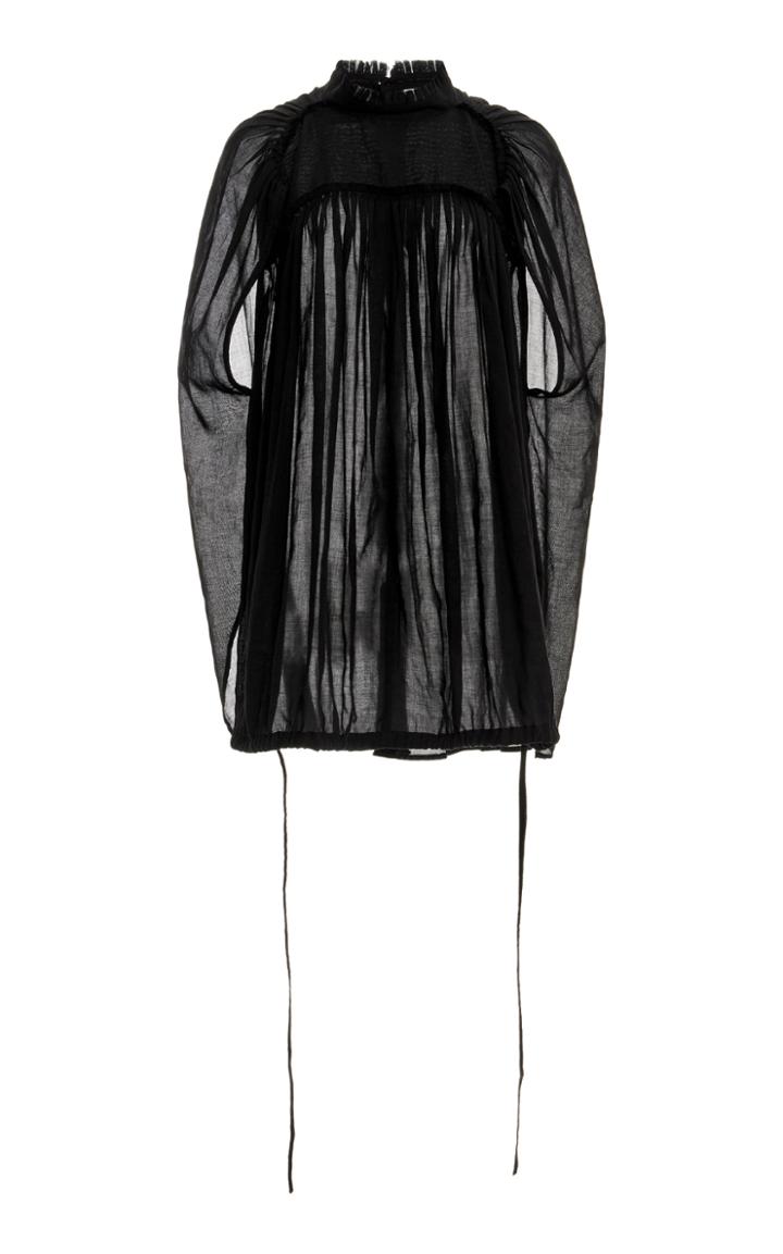 Moda Operandi Ann Demeulemeester Ruched Cotton Top