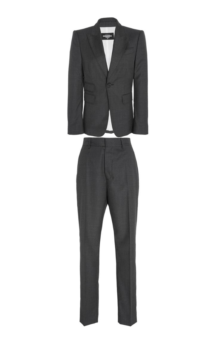 Dsquared2 Fine Textured Jacket And Cigarette Pant