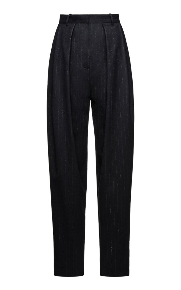 Moda Operandi Magda Butrym Striped Wool-blend Pants