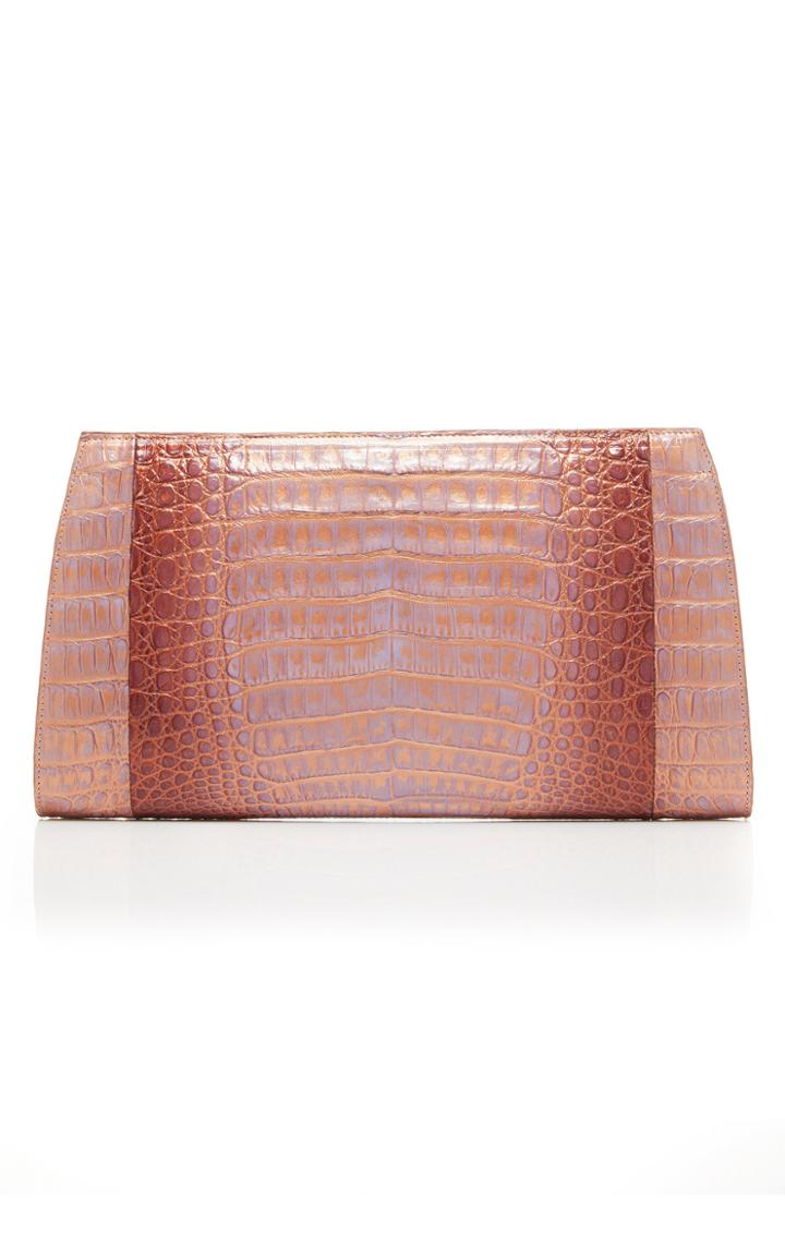 Nancy Gonzalez Ombre Metallic Clutch