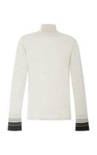 Lanvin Stripe Cuff Turtleneck Sweater