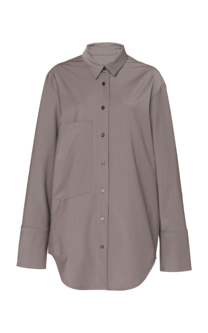 Moda Operandi Michael Lo Sordo Two-tone Wool Shirt