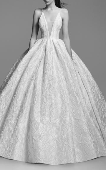 Alex Perry Bride Sienna Floral Brocade Gown
