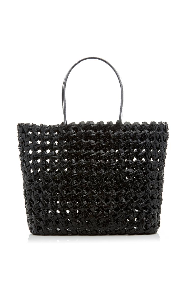 Nancy Gonzalez Large Woven Python Tote