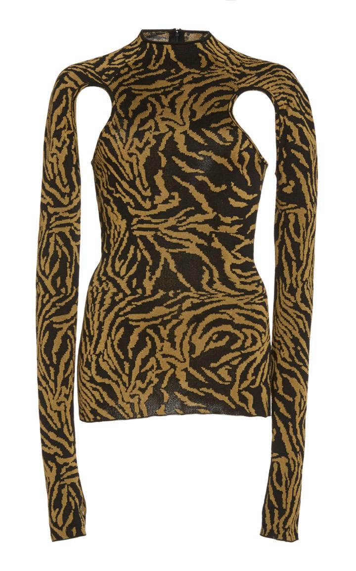 Proenza Schouler Fluid Jacquard Turtleneck