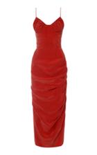 Moda Operandi Aleksandre Akhalkatsishvili Ruched Cupro Midi Dress