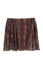 Moda Operandi Versace Python-print Cady Mini Skirt