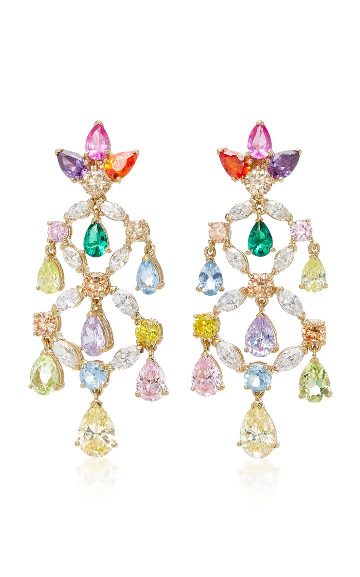 Anabela Chan M'o Exclusive Rainbow Chandelier Earrings