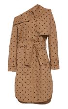 Moda Operandi Silvia Tcherassi Ancona One-shoulder Polka Dot Trench Coat