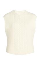 Low Classic Cropped Cable-knit Sweater Vest